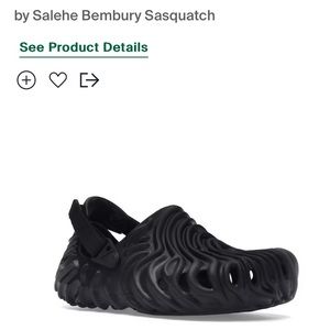Salehe Bemberry Sasquatch BLACK CROCS.  BRAND NEW.   Mens 8 women 10